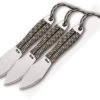 SOG Fling 3pc Throwing Camo Paracord Handle Stainless Fixed Blade Knife Set FX41NCP -Knives = the best. FX41NCP