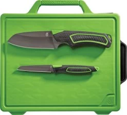 Gerber Freescape Camp Kitchen Kit Knife Set W/ Cutting Board 1041