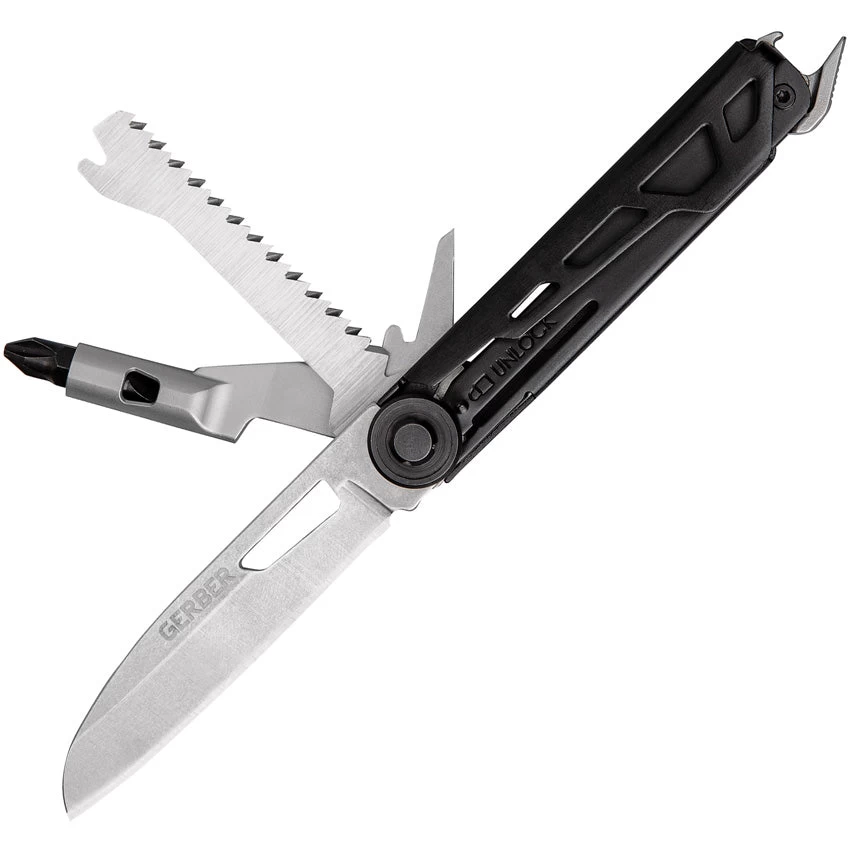 Gerber Armbar Trade 7-In-1 Black & Silver Aluminum Multi-Tool 1064412 4 Gerber Armbar Trade 7-In-1 Black & Silver Aluminum Multi-Tool 1064412 - Image 2