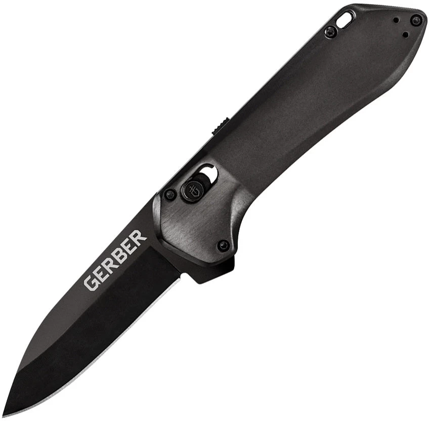Gerber Highbrow Pivot Lock A/O Black Assisted Folding Knife 1524 3 Gerber Highbrow Pivot Lock A/O Black Assisted Folding Knife 1524