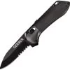Gerber Highbrow Compact Pivot Lock A/O Spring Assited Knife Black (2.8" Serrated Blade) G1641