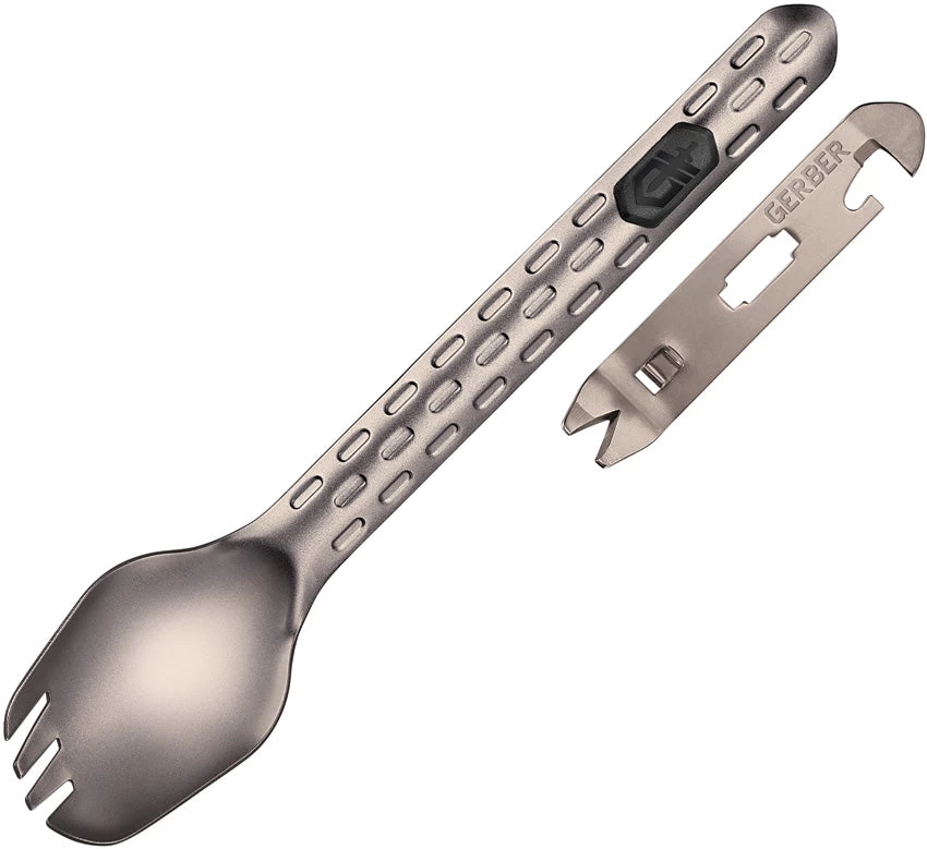Gerber Devour Bead Blasted Titanium Multi-Fork Eating Tool 3992 3 Gerber Devour Bead Blasted Titanium Multi-Fork Eating Tool 3992