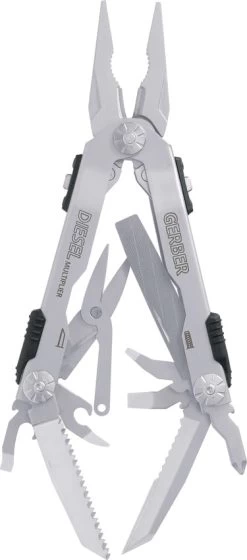 Gerber Diesel Multi-Plier Smooth Silver Colored Stainless Steel Multi-Tool 41470