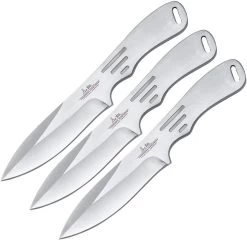 GIL HIBBEN Large Thrower Triple 3pc Set Throwing Knives With Nylon Sheath 2011
