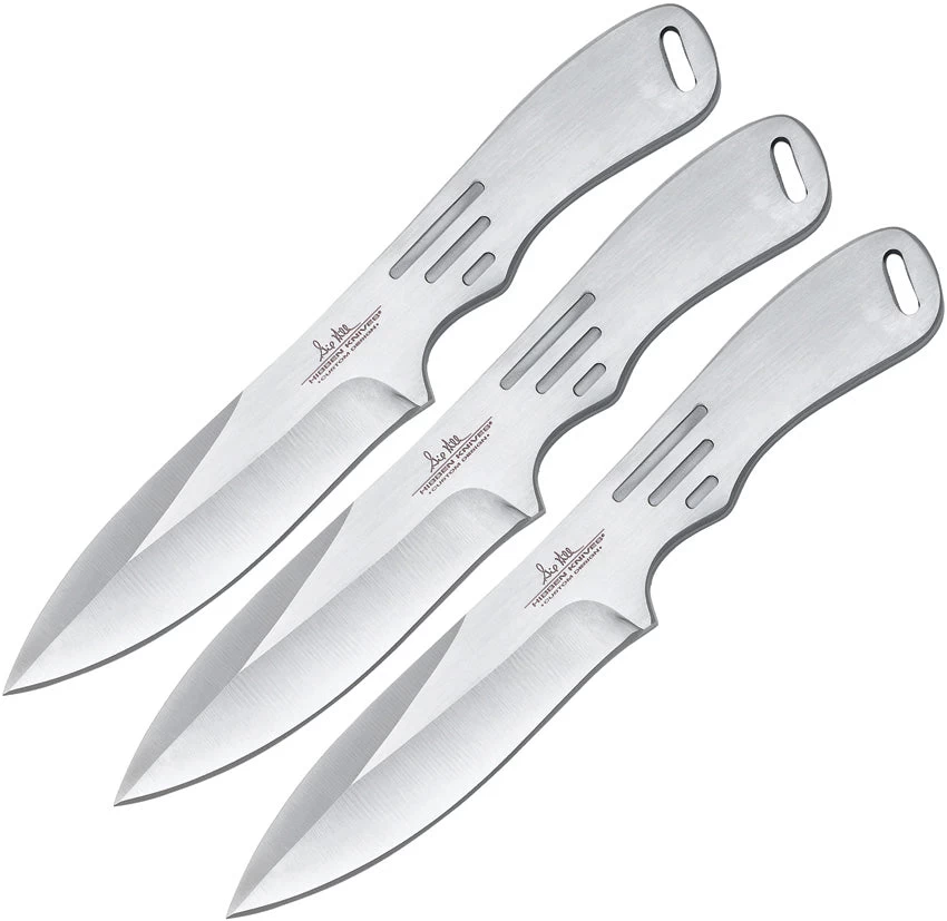 GIL HIBBEN Large Thrower Triple 3pc Set Throwing Knives With Nylon Sheath 2011 3 GIL HIBBEN Large Thrower Triple 3pc Set Throwing Knives With Nylon Sheath 2011