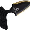 Heretic Knives Sleight Black & Gold Aluminum Serrated 20CV Push Dagger W/ Sheath 0509C -Knives = the best. H0509C