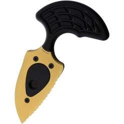 Heretic Knives Sleight Black & Gold Aluminum Serrated 20CV Push Dagger W/ Sheath 0509C -Knives = the best. H0509C add 01