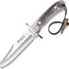 Joker Bowie Stag 1.4116 Stainless Clip Pt Fixed Blade Knife W/ Belt Sheath CC96 -Knives = the best. JKRCC96