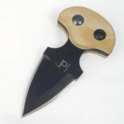 Jason Perry Blade Works Model 138 Little Alien Coyote Brown G10 Push Dagger 138CB