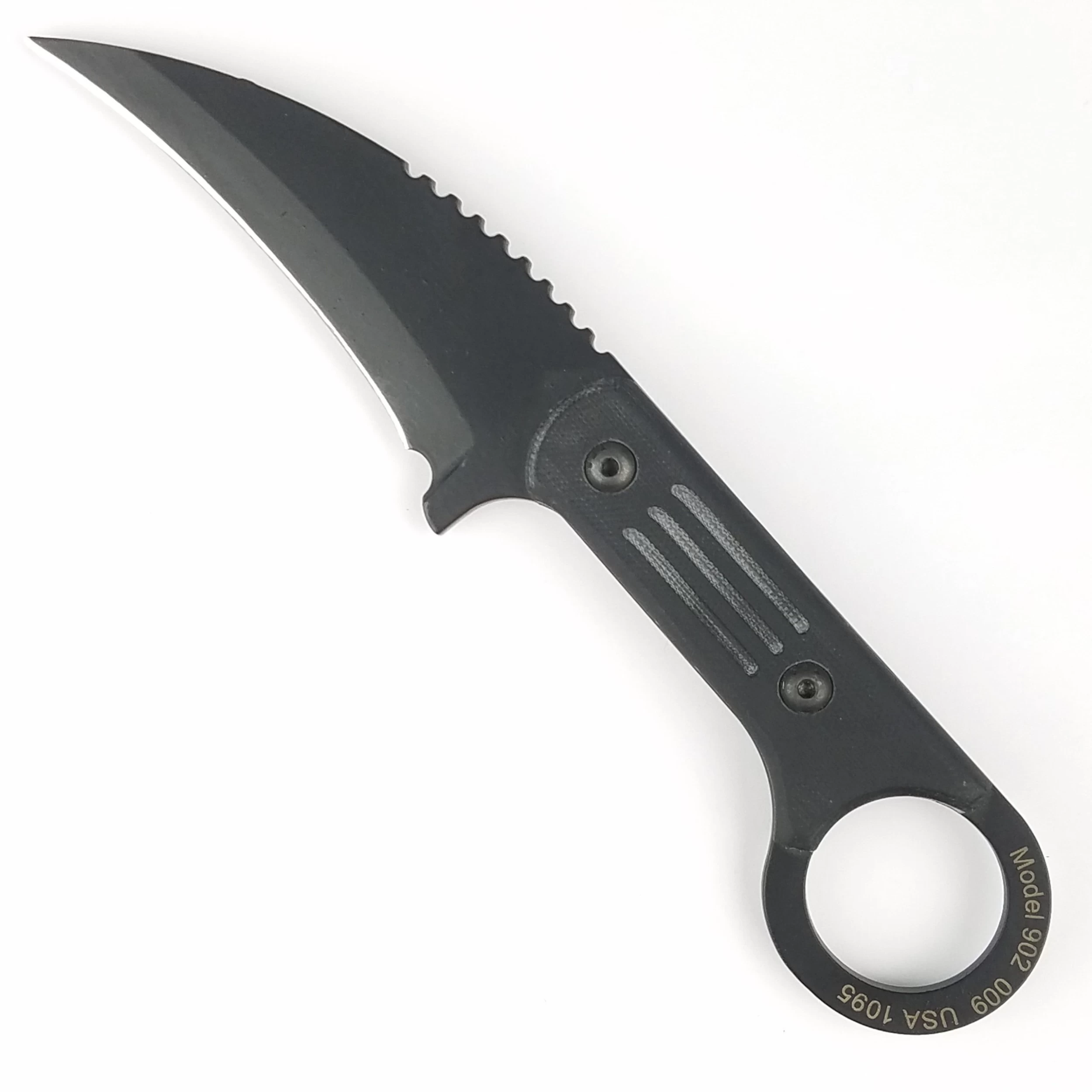 Jason Perry Blade Works Fixed Blade Knife Tactical Karambit Black 1095HC 902GBLK 3 Jason Perry Blade Works Fixed Blade Knife Tactical Karambit Black 1095HC 902GBLK