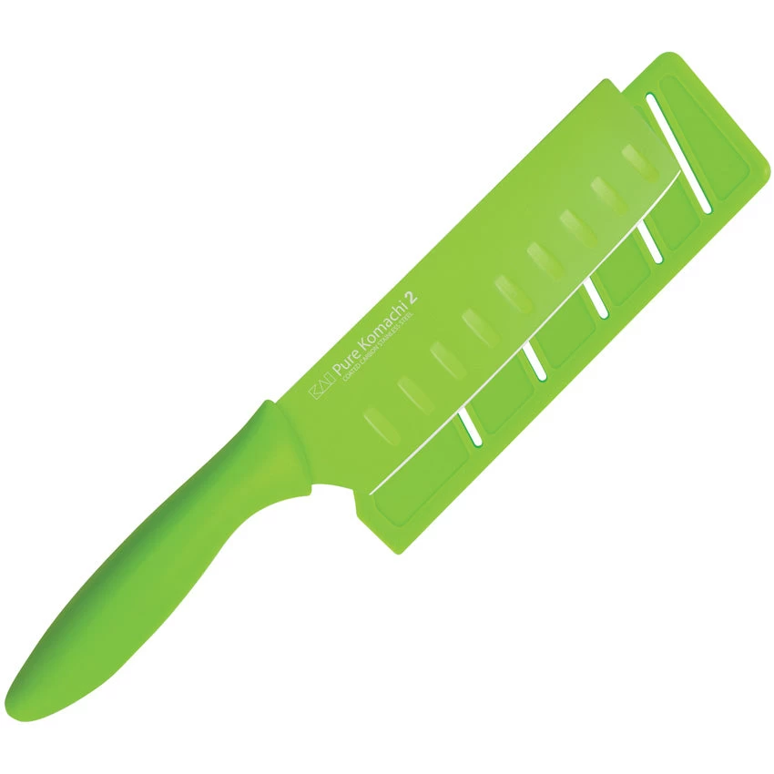 Kai USA Komachi 2 Series Nakiri Lime Stainless Steel Kitchen Knife 5071 4 Kai USA Komachi 2 Series Nakiri Lime Stainless Steel Kitchen Knife 5071 - Image 2