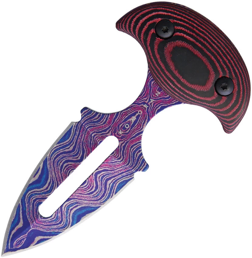Komoran Purple & Red Wood Handle Push Dagger 029 3 Komoran Purple & Red Wood Handle Push Dagger 029
