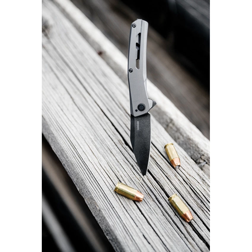 Kershaw Flyby Framelock A/O Gray Stainless Folding D2 Steel Pocket Knife 1404 5 Kershaw Flyby Framelock A/O Gray Stainless Folding D2 Steel Pocket Knife 1404 - Image 3