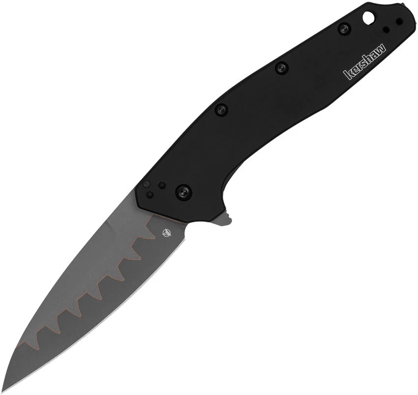 Kershaw Dividend Composite Linerlock A/O Black Aluminum Folding Knife 1812BLKCB 3 Kershaw Dividend Composite Linerlock A/O Black Aluminum Folding Knife 1812BLKCB