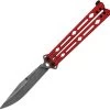 Kershaw Lucha Balisong Red Stainless 14C28N Clip Point Butterfly Knife 5150RDBW -Knives = the best. KS5150RDBW