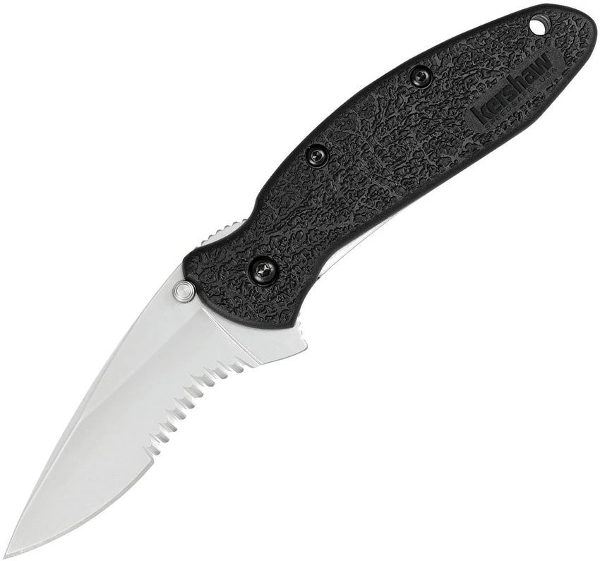 Kershaw Scallion Framelock A/O Factory Second Black Folding Pocket Knife X1620STB 3 Kershaw Scallion Framelock A/O Factory Second Black Folding Pocket Knife X1620STB