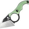 Kubey Jade G10 Fixed Blade D2 Neck Knife + Sheath 166b -Knives = the best. KUB166B