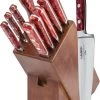Lamson Kitchen 4116 Hi-Carbon 10pc Walnut Block Set Fire Series 59902