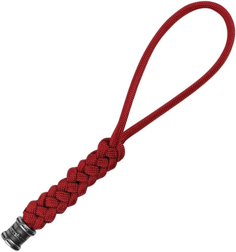 Kershaw Dark Red Paracord Knife Lanyard W/ Kershaw Logo Bead LANYARD18 3 Kershaw Dark Red Paracord Knife Lanyard W/ Kershaw Logo Bead LANYARD18