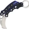 Mantis Vuja De Karambit Blue Stainless Folding Pocket Knife G-10 Handles MK4B -Knives = the best. MANMK4B