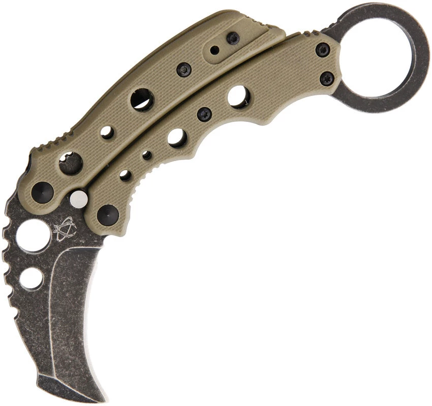 Mantis Vuja De Karambit Desert Tan Folding Pocket Knife G-10 Handles MK4DTSW 3 Mantis Vuja De Karambit Desert Tan Folding Pocket Knife G-10 Handles MK4DTSW