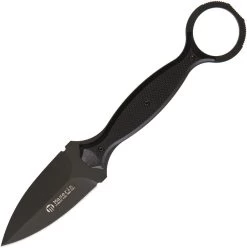 Maserin Spear Point Neck Knife N690 Black G10 Fixed Blade 922T