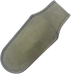 MKM-Maniago Knife Makers OD Green Magnetic Leather Folding Knife Sheath PLSM01GR