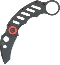 Mantis Karambit Black/Red Folding Pocket Knife Stainless Tanto Blade MK2