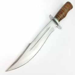 Marbles Stacked Leather Bowie 15" Fixed Blade Knife + Sheath 621 -Knives = the best. MR621 add 05