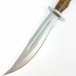 Marbles Stacked Leather Bowie 15" Fixed Blade Knife + Sheath 621 -Knives = the best. MR621 add 06