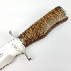 Marbles Stacked Leather Bowie 15" Fixed Blade Knife + Sheath 621 -Knives = the best. MR621 add 07