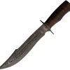 Marbles 15" Stacked Leather Fixed Blade Damascus Bowie Knife + Sheath 622 -Knives = the best. MR622