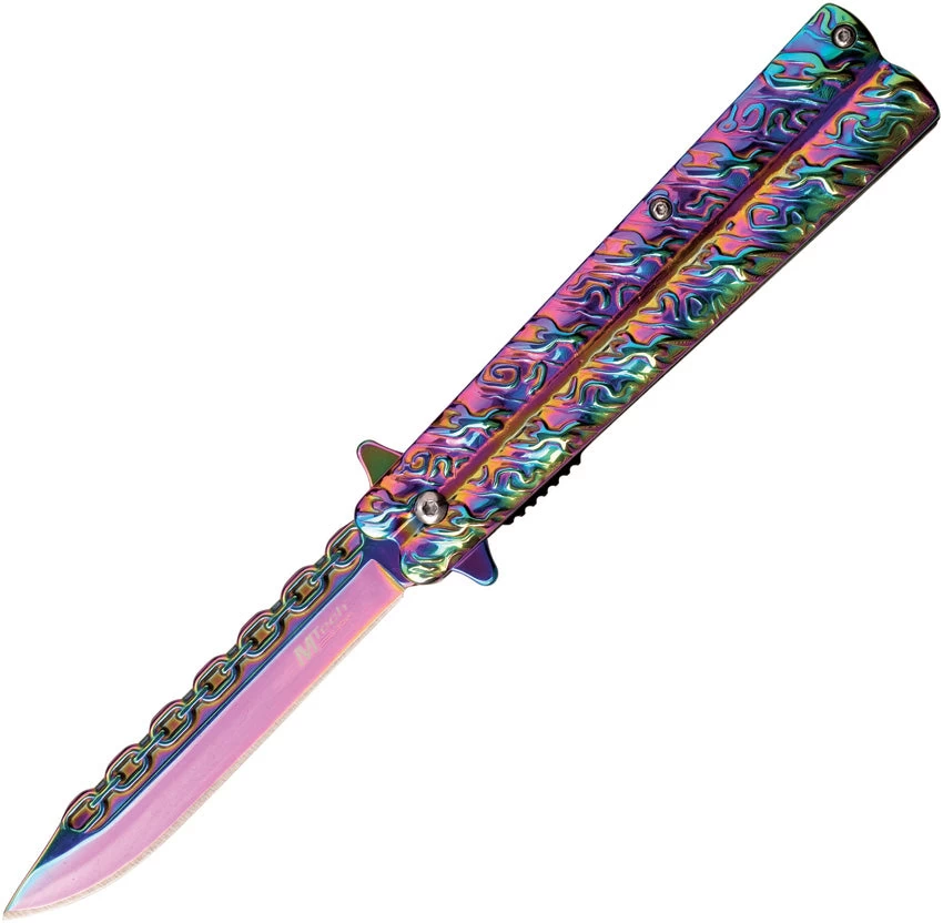 MTech Spectrum Linerlock A/O Rainbow Folding 3CR13 Pocket Knife A1173RB 3 MTech Spectrum Linerlock A/O Rainbow Folding 3CR13 Pocket Knife A1173RB