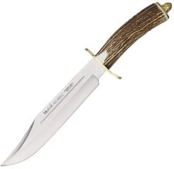 Muela 14" Alcaraz Bowie One Piece Handle Stainless Fixed Knife W/ Sheath 92064