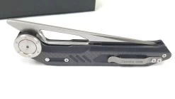 NOC Knives CHEF Linerlock Black G10 & Carbon Fiber 440C Folding Knife DG0401 -Knives = the best. NOCDG0401D