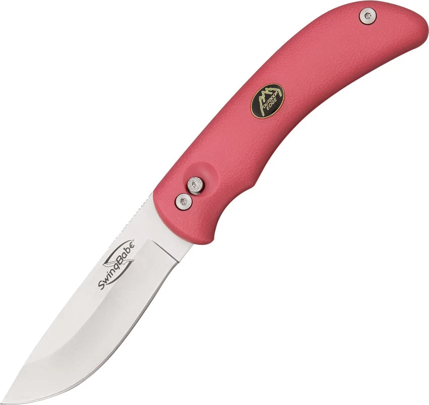 Outdoor Edge Pink SwingBabe Stainless Hunting Game Folding Knife SP30N 3 Outdoor Edge Pink SwingBabe Stainless Hunting Game Folding Knife SP30N