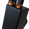 Ontario Agilite Black Handle Kitchen Knife Block Set 2575 -Knives = the best. ON2575 ab1c0ff6 8e0e 4529 9982 4924308b9f6b