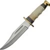 11.25" Bowie Bone Handle Fixed Blade Knife W/ Sheath 203412BO -Knives = the best. PA203412BO