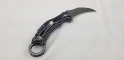 QSP EAGLE Black & White Karambit D2 Folding Knife 120e -Knives = the best. QS120E add 04