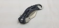 QSP EAGLE Black & White Karambit D2 Folding Knife 120e -Knives = the best. QS120E add 06