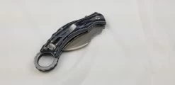 QSP EAGLE Black & White Karambit D2 Folding Knife 120e -Knives = the best. QS120E add 08