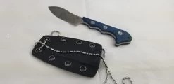 QSP Knives Neckmuk Blue Micarta D2 Steel Fixed Blade Neck Knife W/ Sheath 125D -Knives = the best. QS125D add 07 f8d65d66 512a 4a89 ac2e 0ad8178b3987