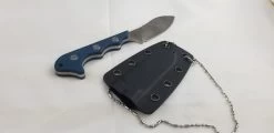 QSP Knives Neckmuk Blue Micarta D2 Steel Fixed Blade Neck Knife W/ Sheath 125D -Knives = the best. QS125D add 08 81091291 77f5 4e3c bdab af9e7dad8093