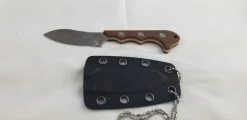 QSP Knives Neckmuk Brown Micarta D2 Steel Fixed Blade Neck Knife W/ Sheath 125E -Knives = the best. QS125E add 11 d886a54f 09c0 45c7 bec4 38609aaef52b