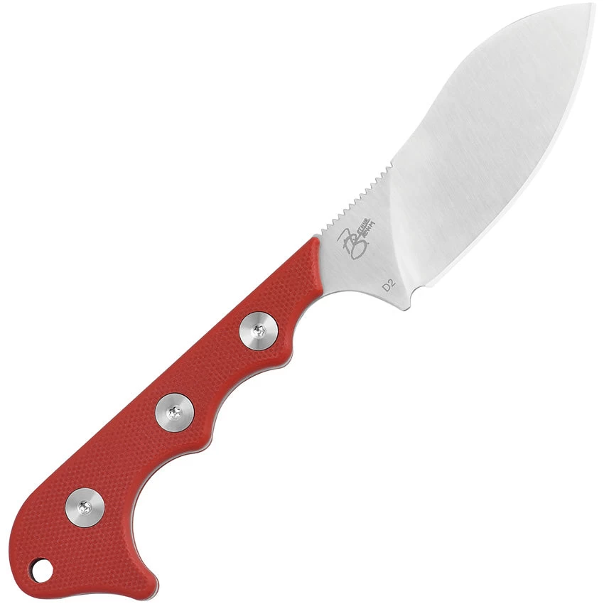 QSP Knife Neckmuk Fixed Blade Neck Knife Red G10 D2 Steel W/ Sheath 125G 6 QSP Knife Neckmuk Fixed Blade Neck Knife Red G10 D2 Steel W/ Sheath 125G - Image 4