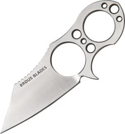 Brous Blades SS-Ranger 2 One Piece D2 Tool Steel Fixed Neck Knife W/ Sheath RB38