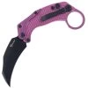 Reate Knives EXO-K Karambit Button Lock Purple Aluminum Folding Black N690 Pocket Knife 122 -Knives = the best. REA122