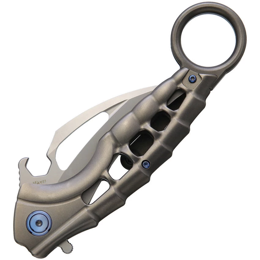 Rike Knife Alien 2 Linerlock Gray Titanium Karambit Folding Knife Alien2g 4 Rike Knife Alien 2 Linerlock Gray Titanium Karambit Folding Knife Alien2g - Image 2