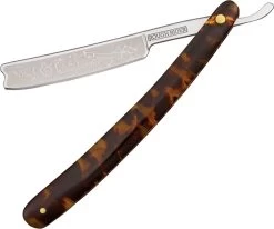 Rough Ryder Nice And Easy Imitation Tortoise Shell 440 Folding Razor 1208