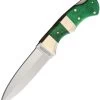 Rough Ryder Push Dagger Lockback Green Folding Knife + Black Nylon Belt Sheath 2000